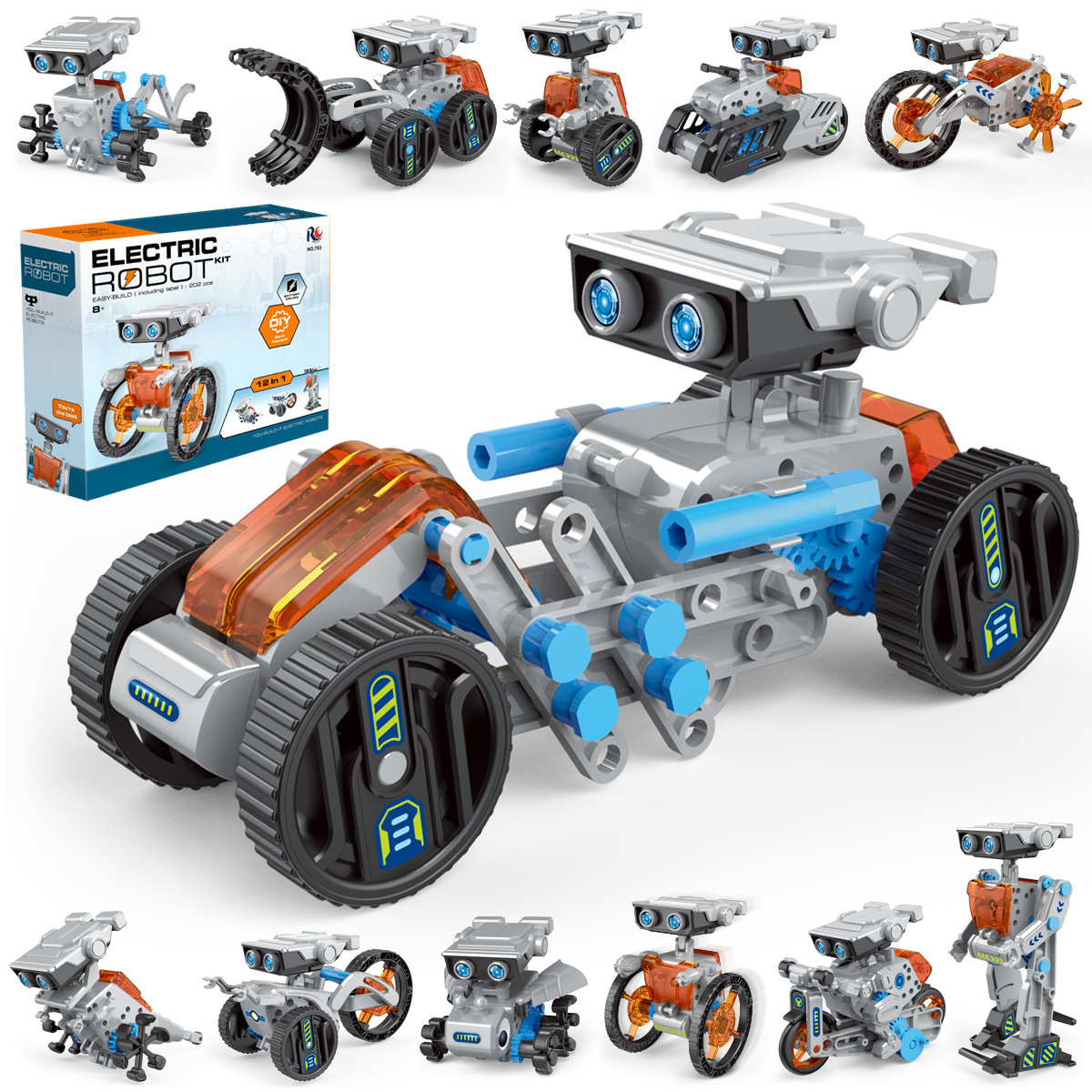 Science Toys Diy - 12 in 1 Esperimento scientifico Robot