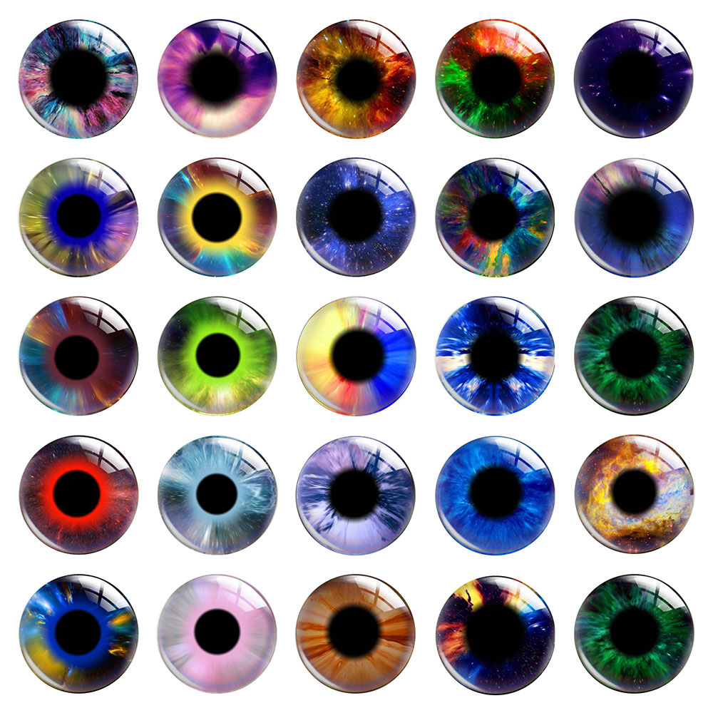 Science Toys Diy - Cabochon in Vetro Rotondo con Pupilla