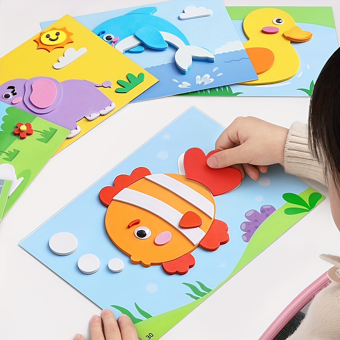 Science Toys Diy - Adesivi 3D per Bambini, Monouso, Decorazioni