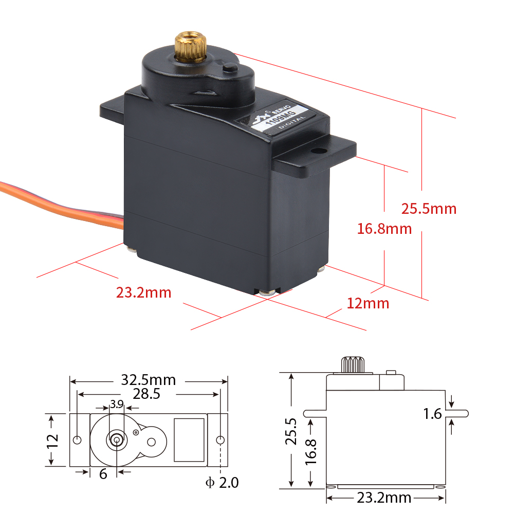 1/2/4 Pezzi Servo JX PDI-1109M - Robot Arm Motor recensione e prezzo
