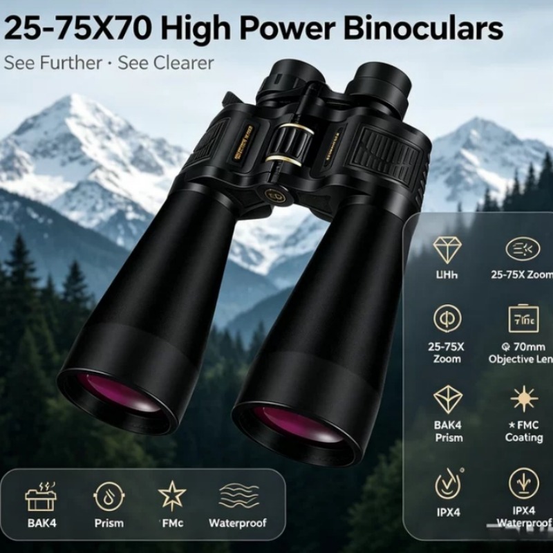 BORWOLF 25-75X70 Binocolo con  - National Geographic Telescope 70Mm recensione e prezzo